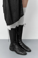 Imogen Black Lace Sneaker Boots | Miista | Designed & Handmade in Europe