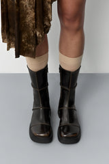 Dahlia Dark Brown Ankle Boots | Miista | Designed & Handmade in Europe