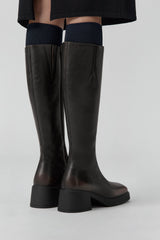 Yumi Brushed Brown Boots | Miista | Designed & Handmade in Europe