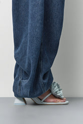 Hara Mint Leather Flower Sandals | Miista | Designed & Handmade in Europe