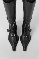Eliya Boots - Brown Brush Off Leather | Miista | Designed & Handmade in Europe