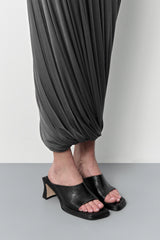 Sonali Black Asymmetric Sandals | Miista | Designed & Handmade in Europe