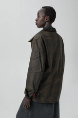Marla Brown Checked Detachable Jacket | Miista | Designed & Handmade in Europe
