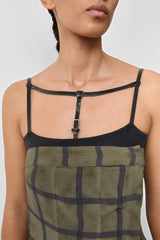 Kelemi Georgette Check Dress | Miista | Designed & Handmade in Europe