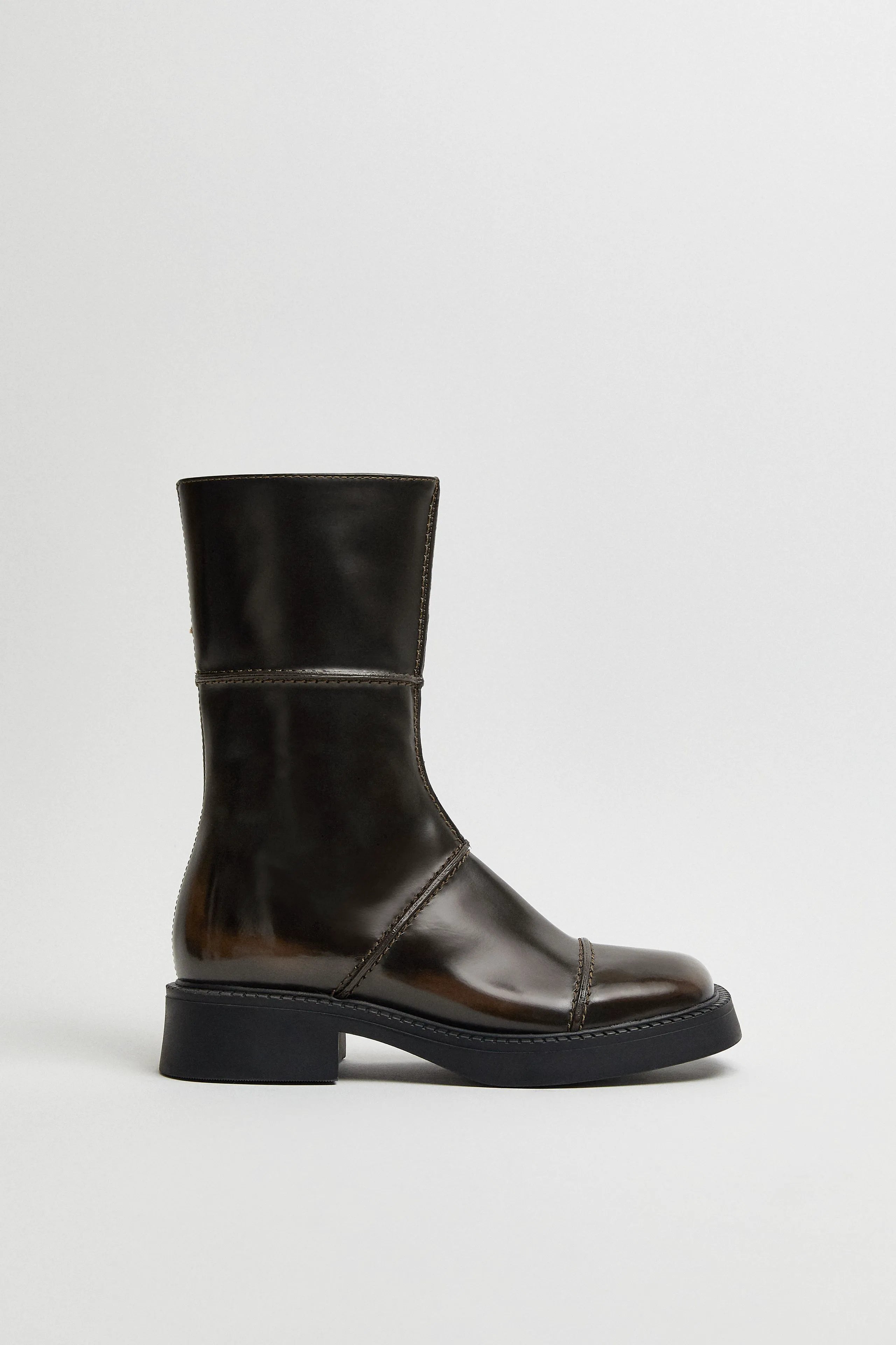 Dahlia Dark Brown Ankle Boots | Miista | Designed & Handmade in Europe