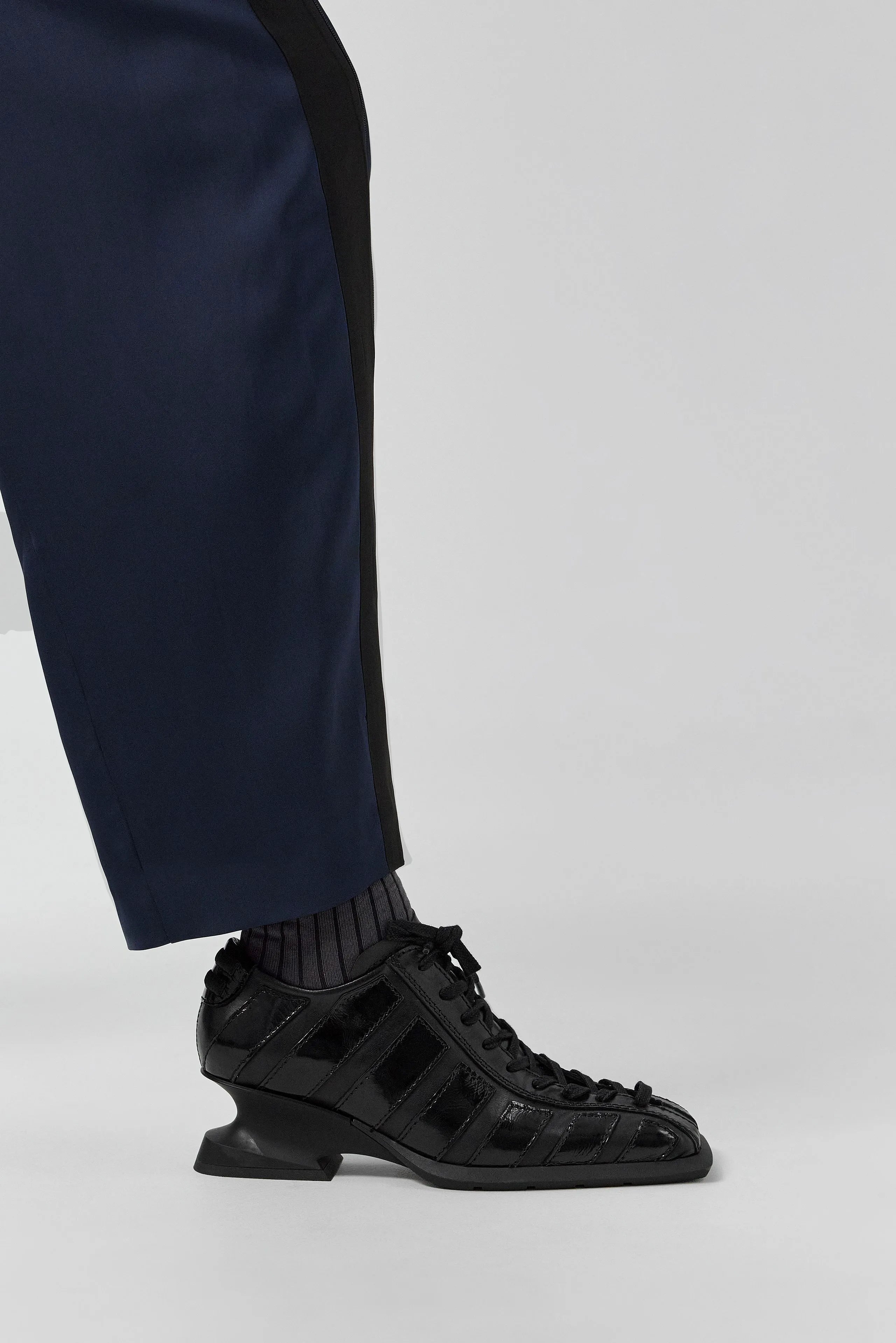 Goldie Black Wedge Sneakers | Miista | Designed & Handmade in Europe