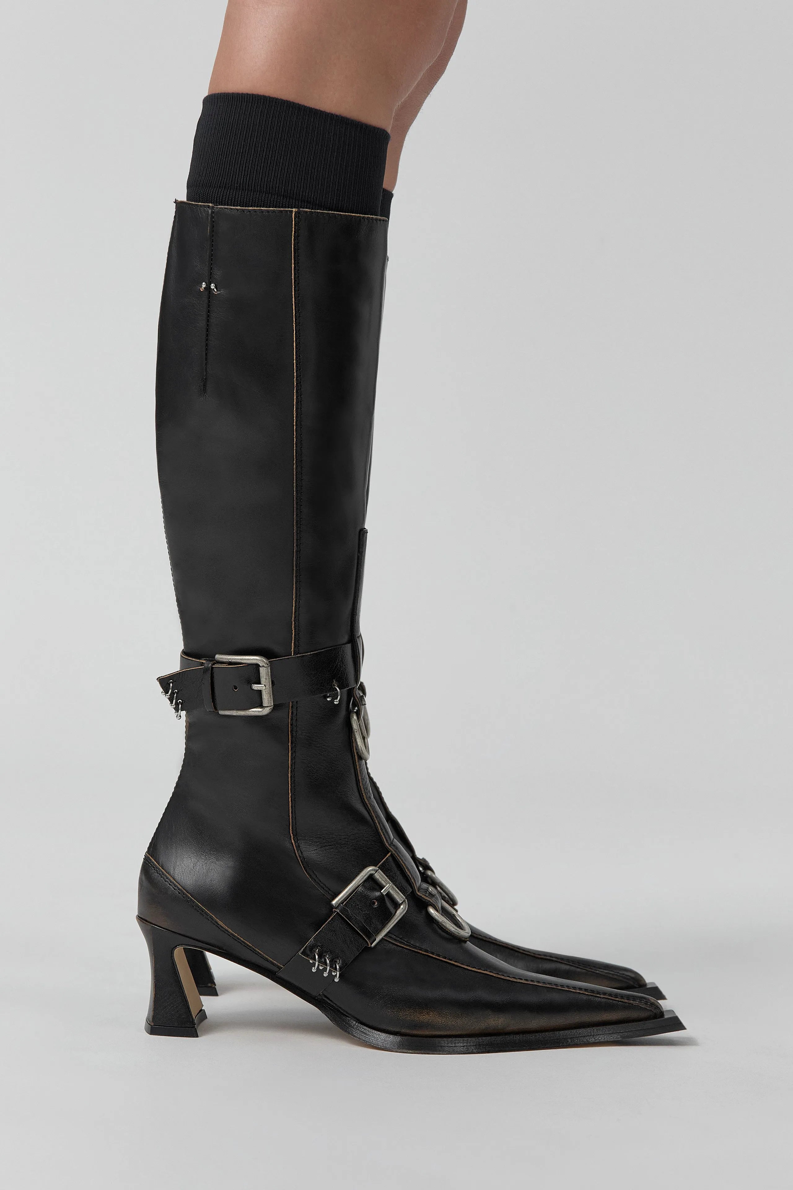 Eliya Boots - Brown Brush Off Leather | Miista | Designed & Handmade in Europe
