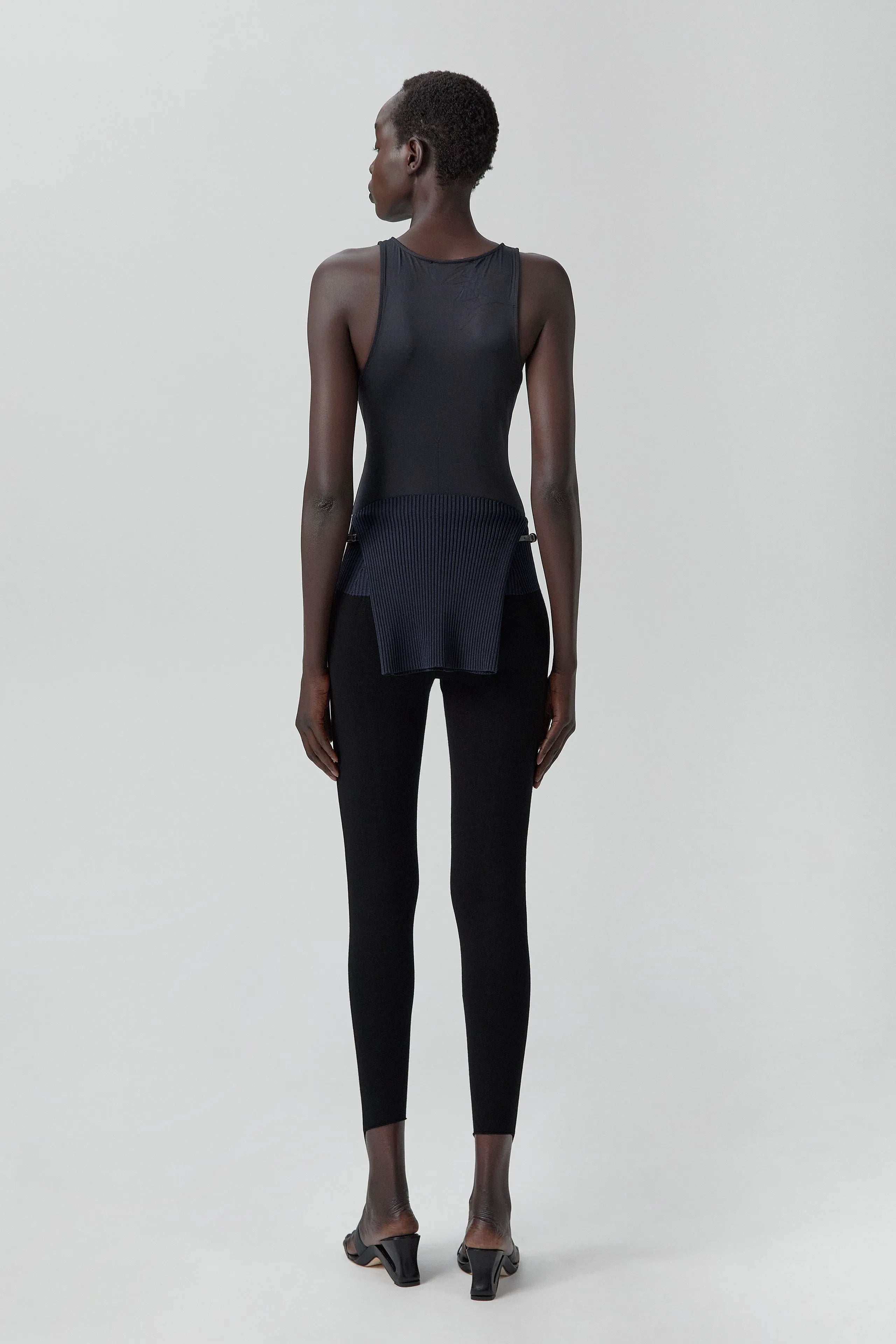 Bridget Jumpsuit - Black Viscose Knit | Miista | Designed & Handmade in Europe