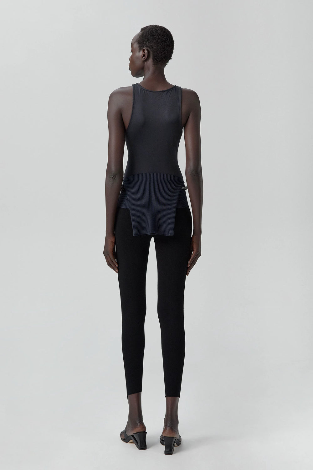 Bridget Jumpsuit - Black Viscose Knit | Miista | Designed & Handmade in Europe