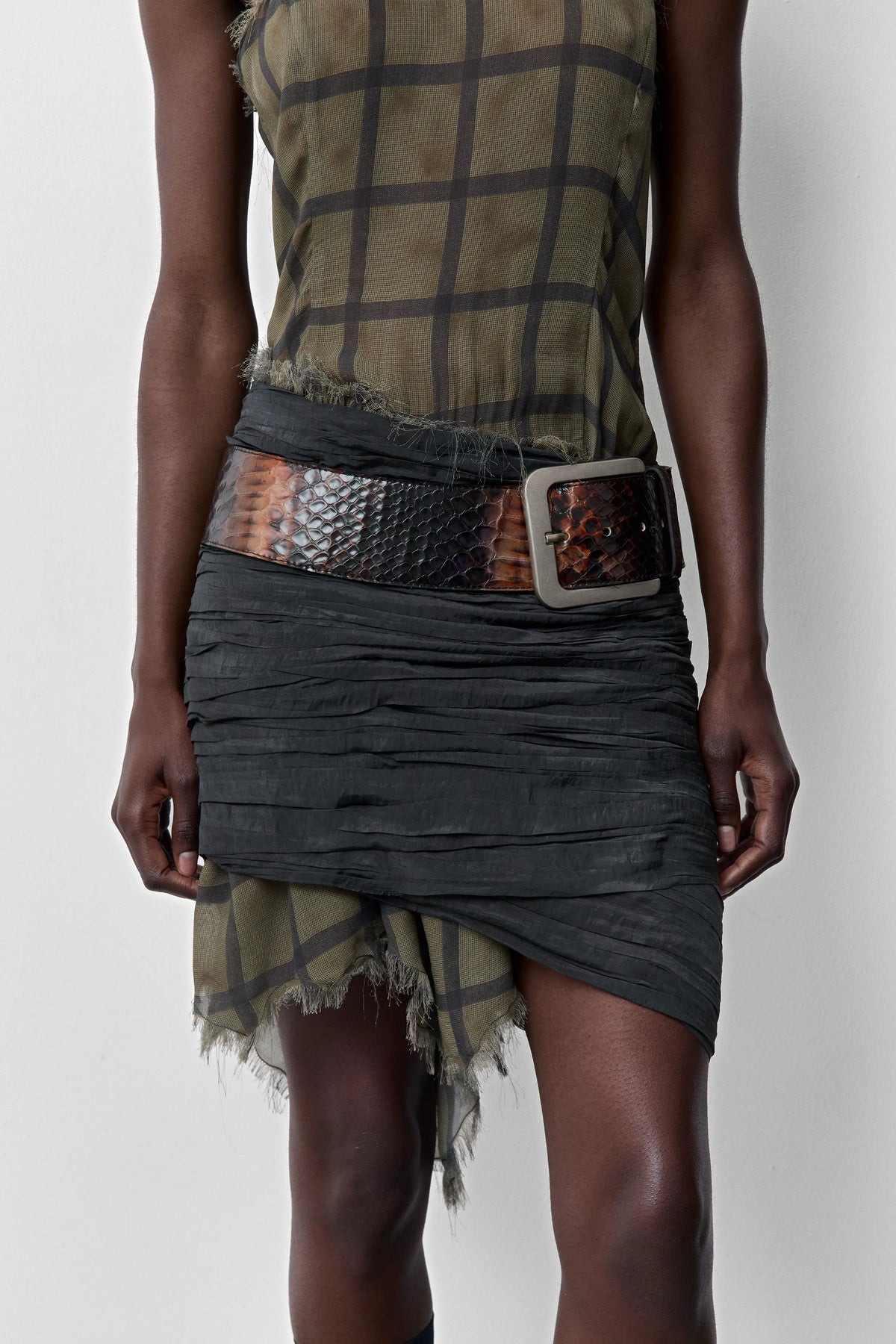 New Erika Snake Brown Belt | Miista | Designed & Handmade in Europe