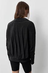 Noxi Black Asymmetric Jacket | Miista | Designed & Handmade in Europe