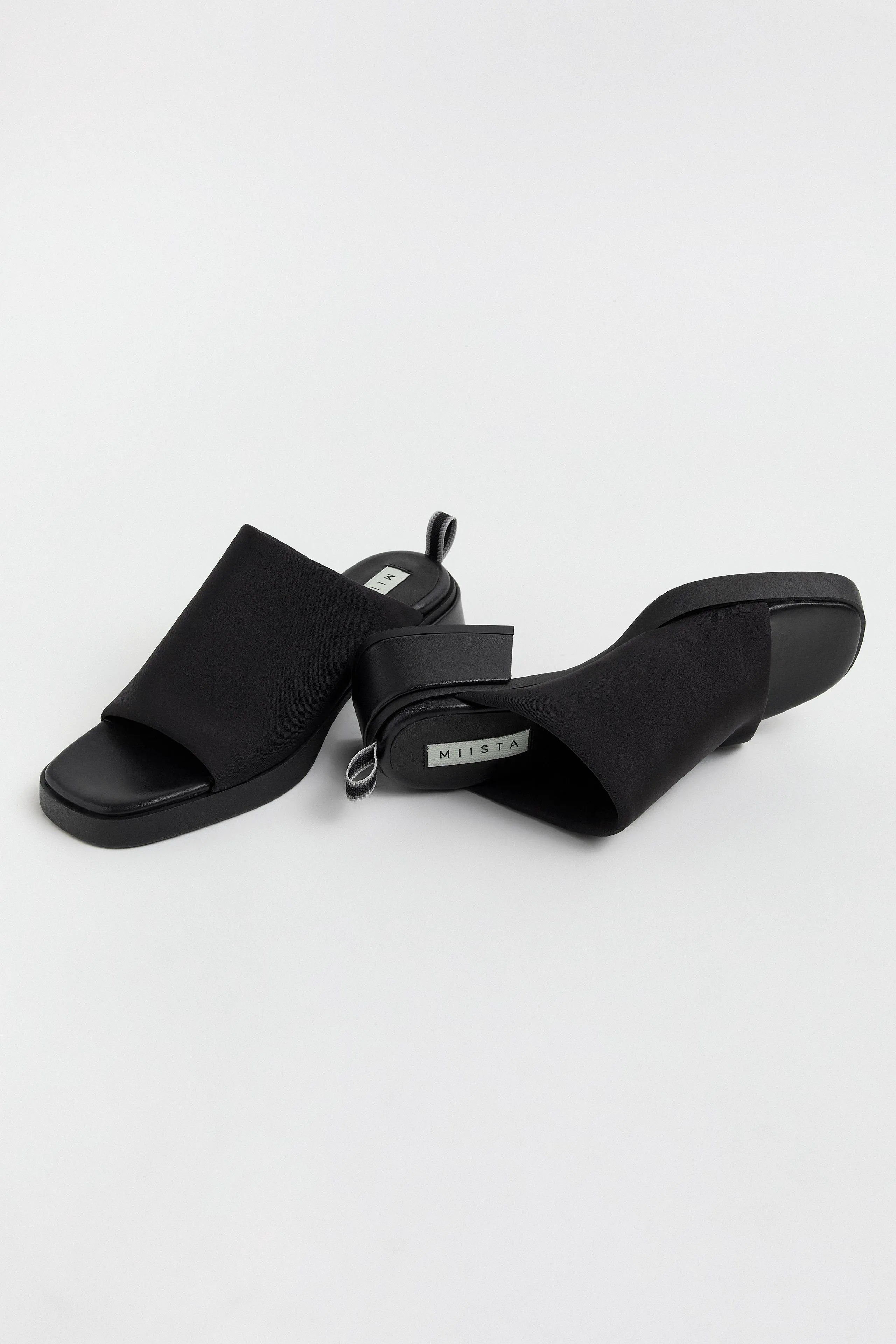 Zooey Black Mules | Miista | Designed & Handmade in Europe