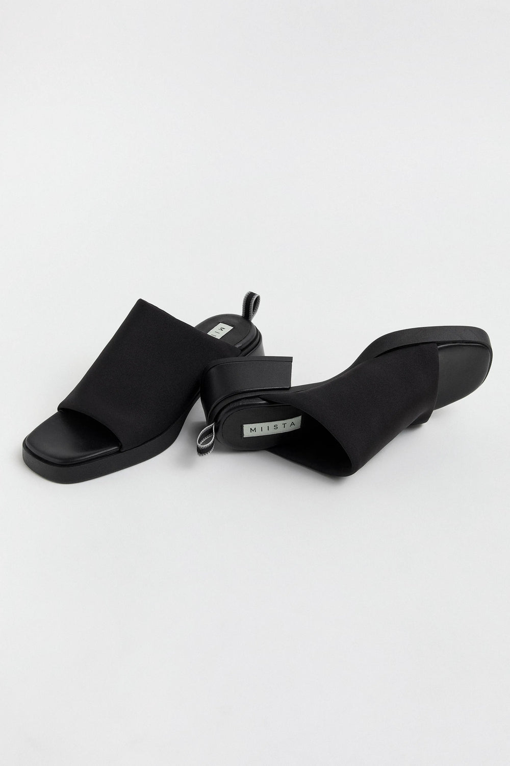 Zooey Black Mules | Miista | Designed & Handmade in Europe