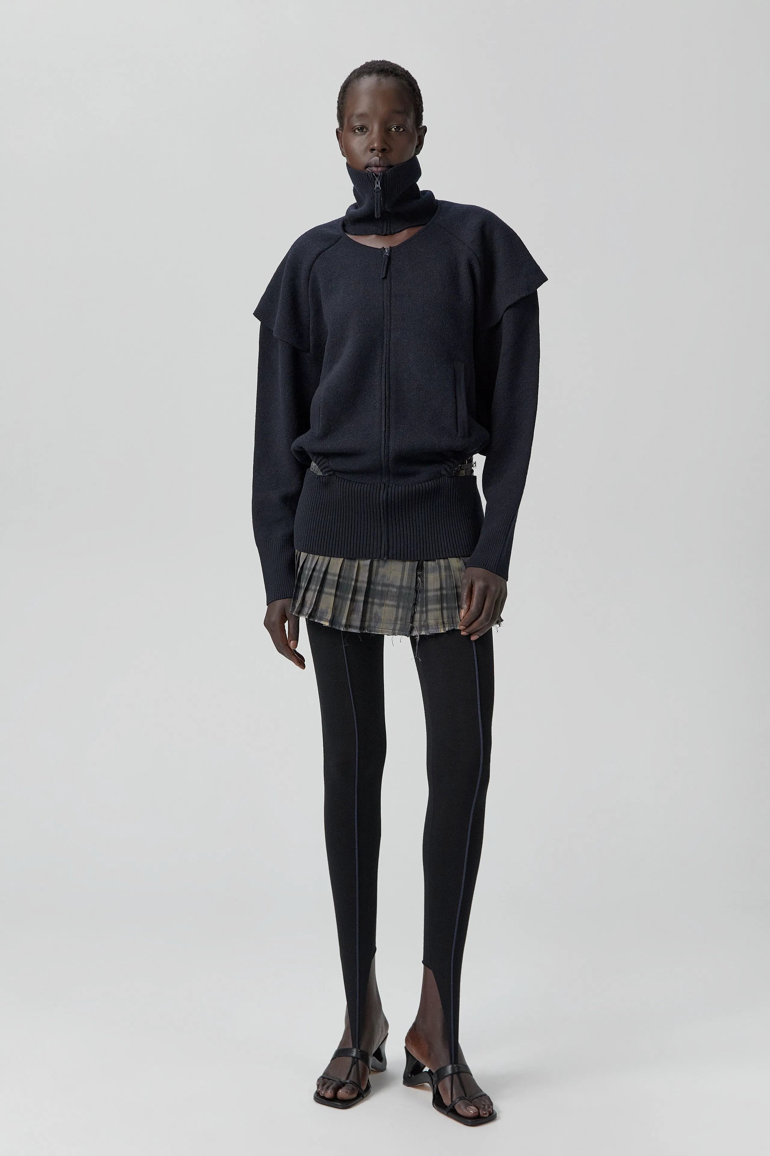 Agnes Jacket - Navy Extra Fine Merino Knit | Miista | Designed & Handmade in Europe
