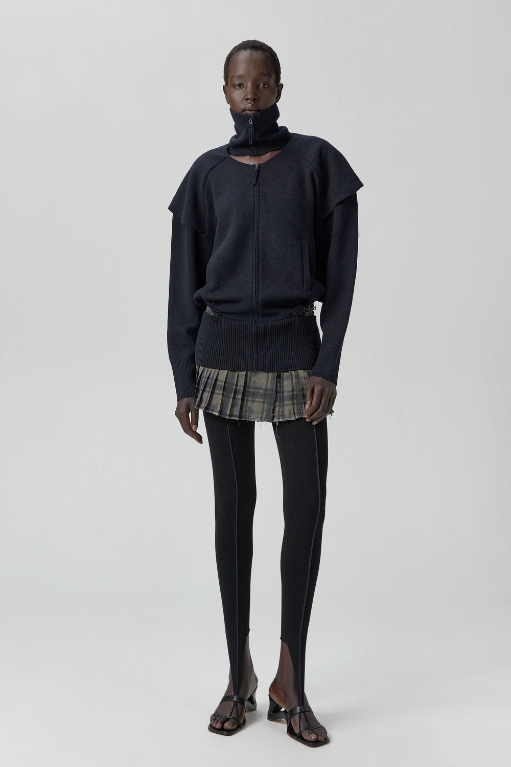 Agnes Jacket - Navy Extra Fine Merino Knit | Miista | Designed & Handmade in Europe