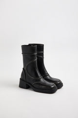 Malene Brushed Grey Ankle Boots | Miista | Designed & Handmade in Europe