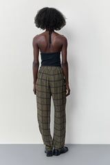 Tessan Georgette Check Trousers | Miista | Designed & Handmade in Europe