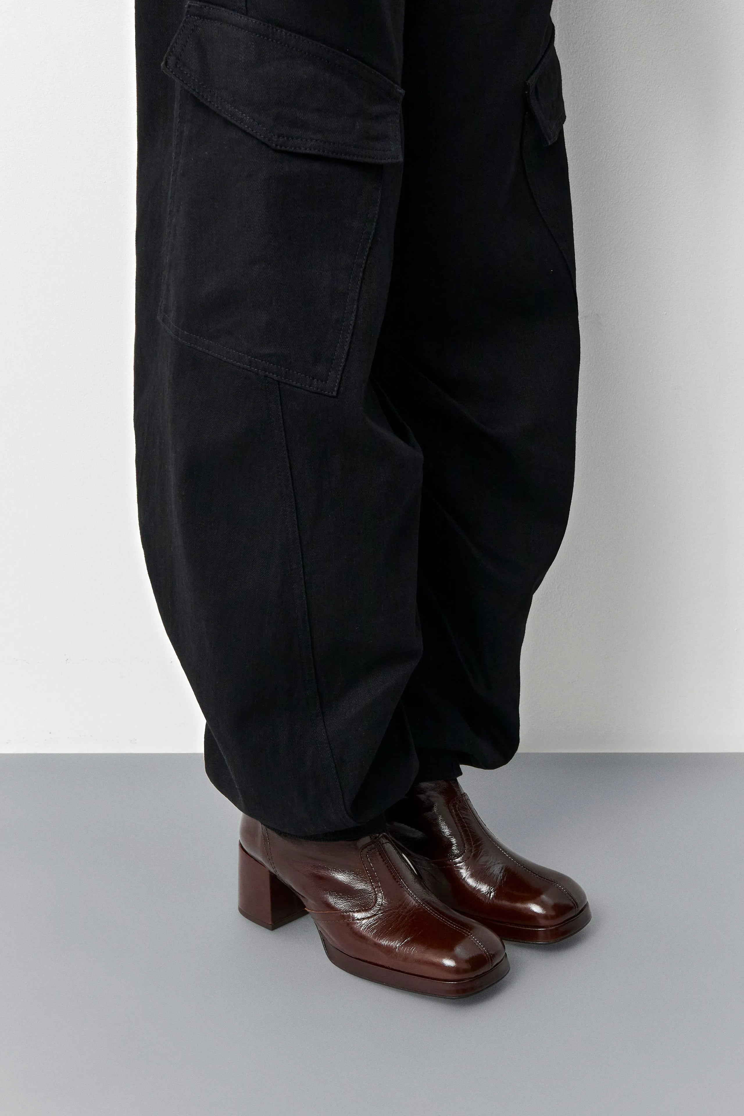 Cass Brown Patent Boots | Designed & Handmade in Europe