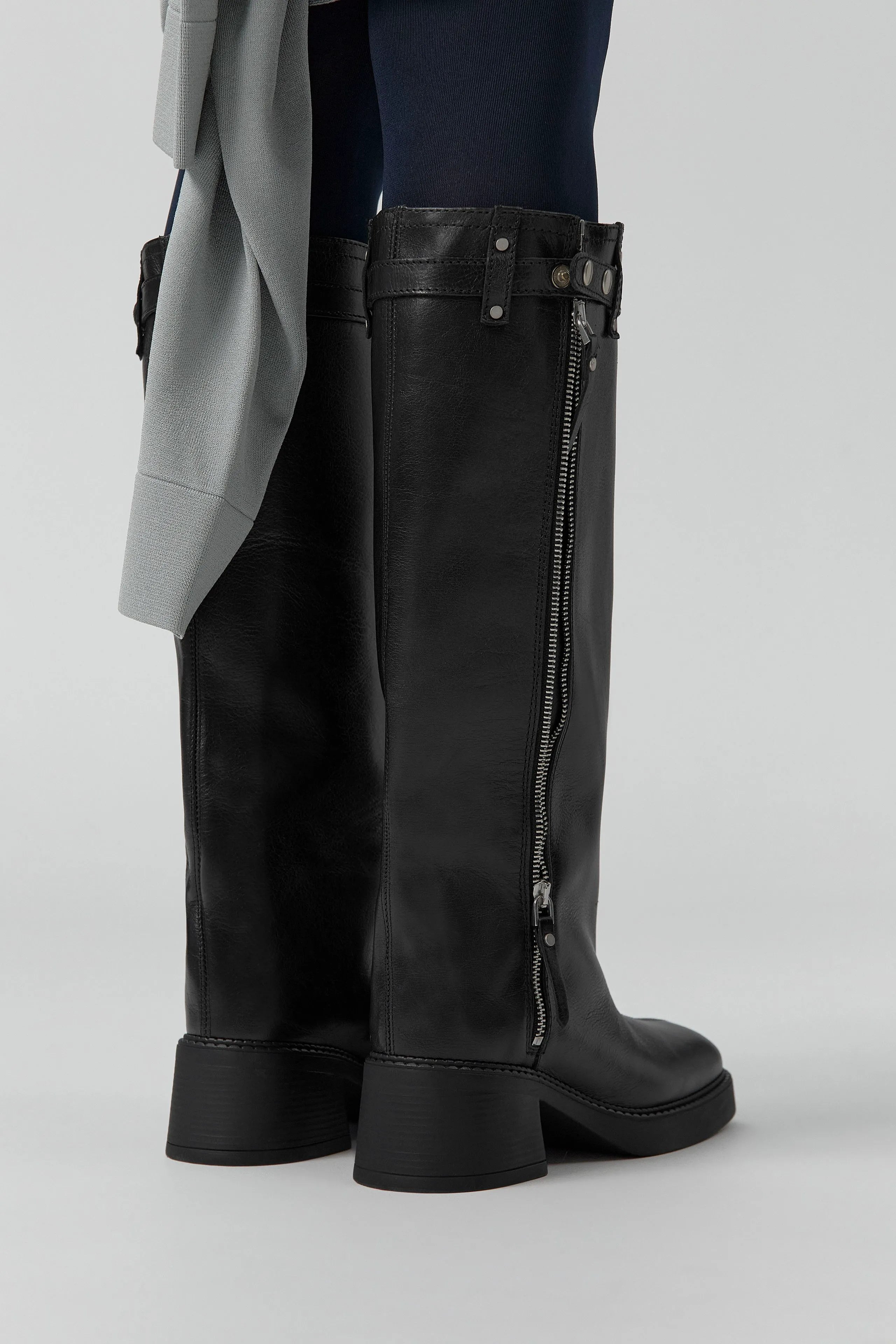 Izolda Boots - Black Leather | Miista | Designed & Handmade in Europe