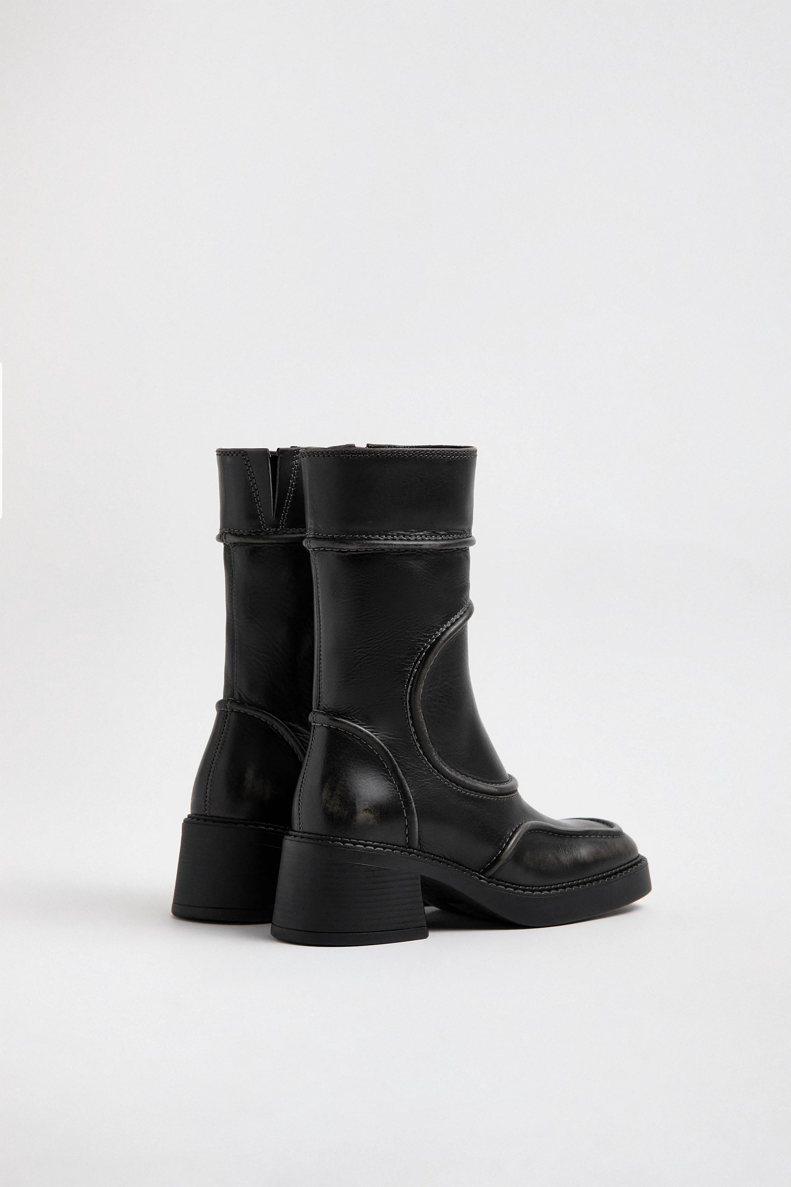 Malene Brushed Grey Ankle Boots | Miista | Designed & Handmade in Europe