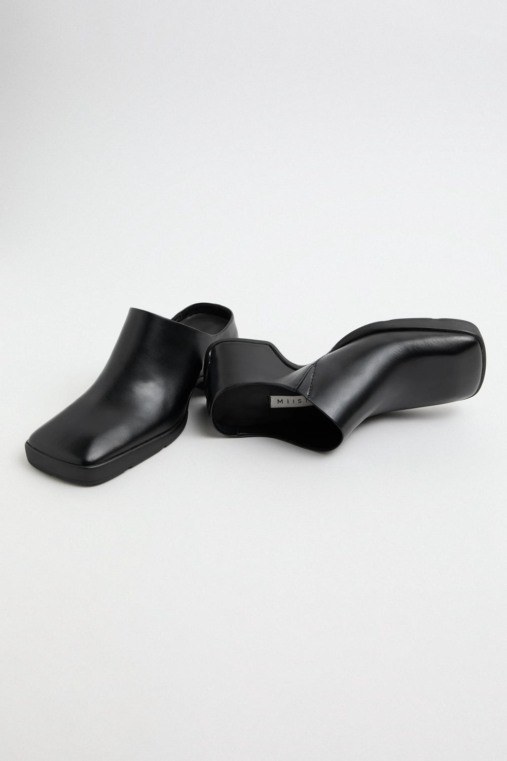 Amoy Black Mules | Miista | Designed & Handmade in Europe