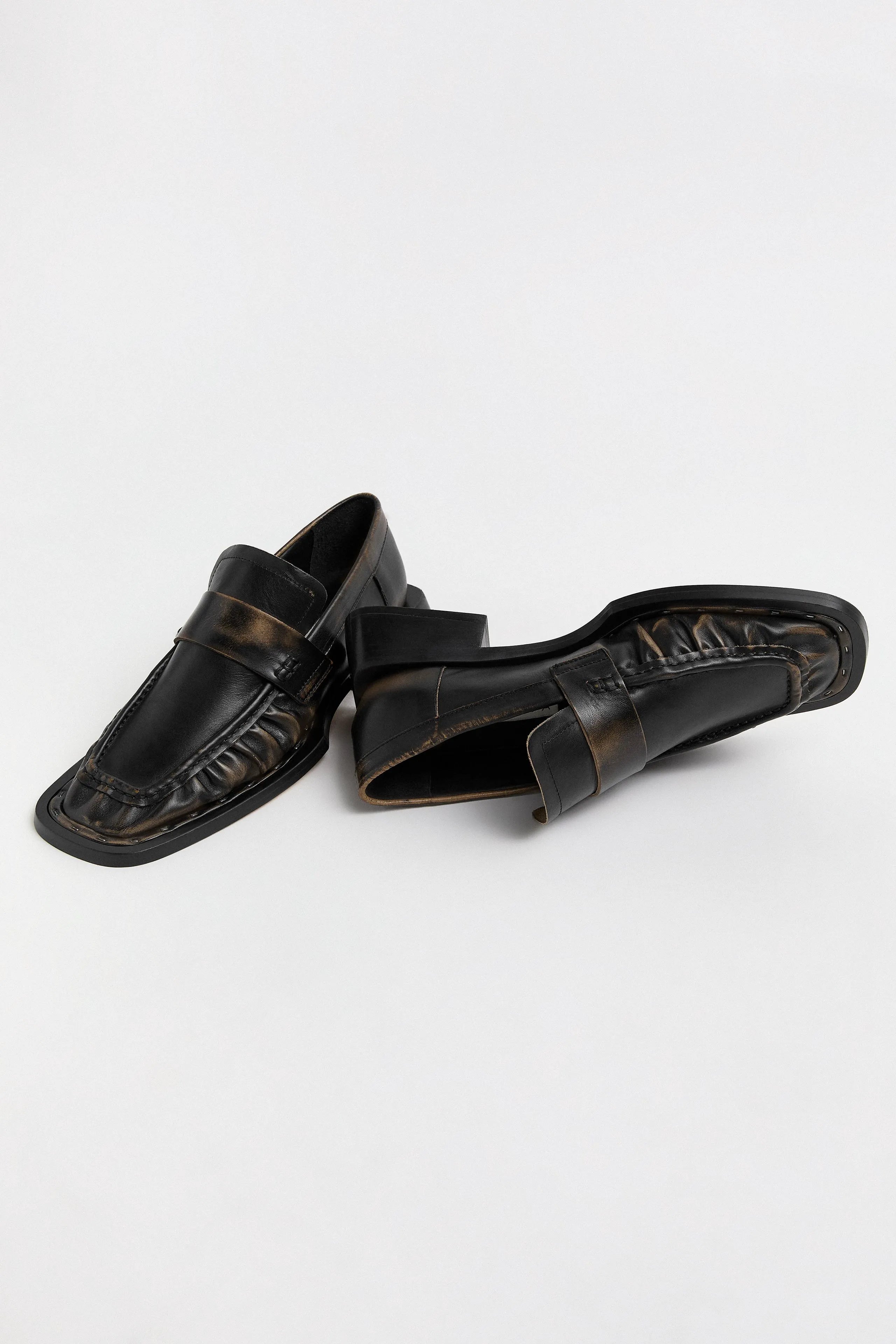 Airi Loafers - Brown Brush Off Leather | Miista | Designed & Handmade in Europe