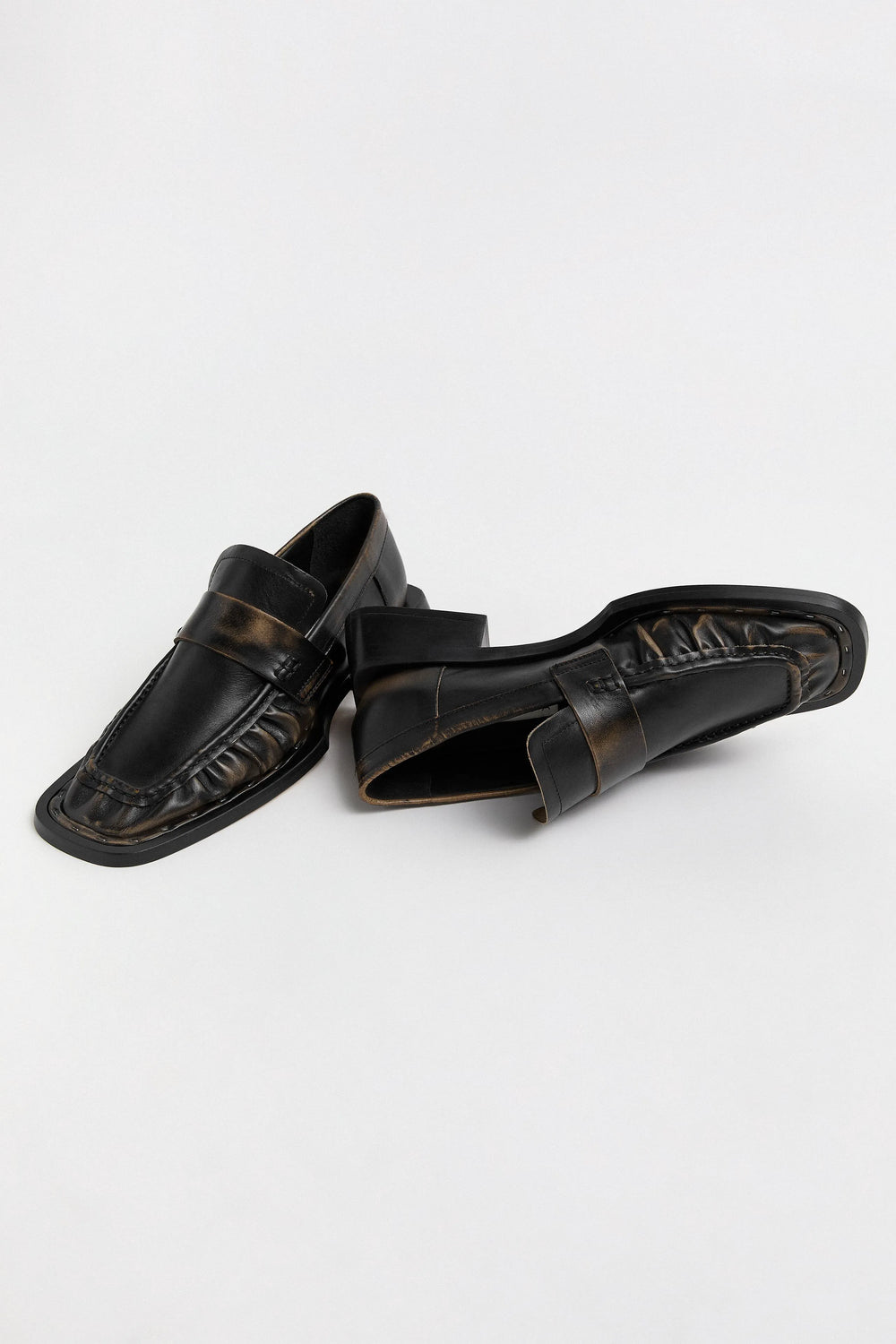 Airi Loafers - Brown Brush Off Leather | Miista | Designed & Handmade in Europe