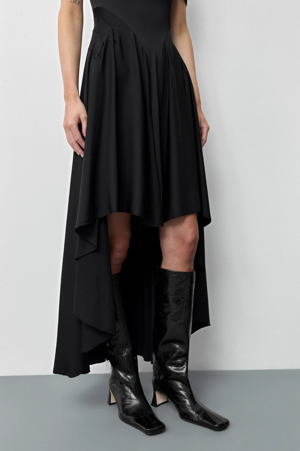 Rekka Black Long Dress | Miista | Designed & Handmade in Europe