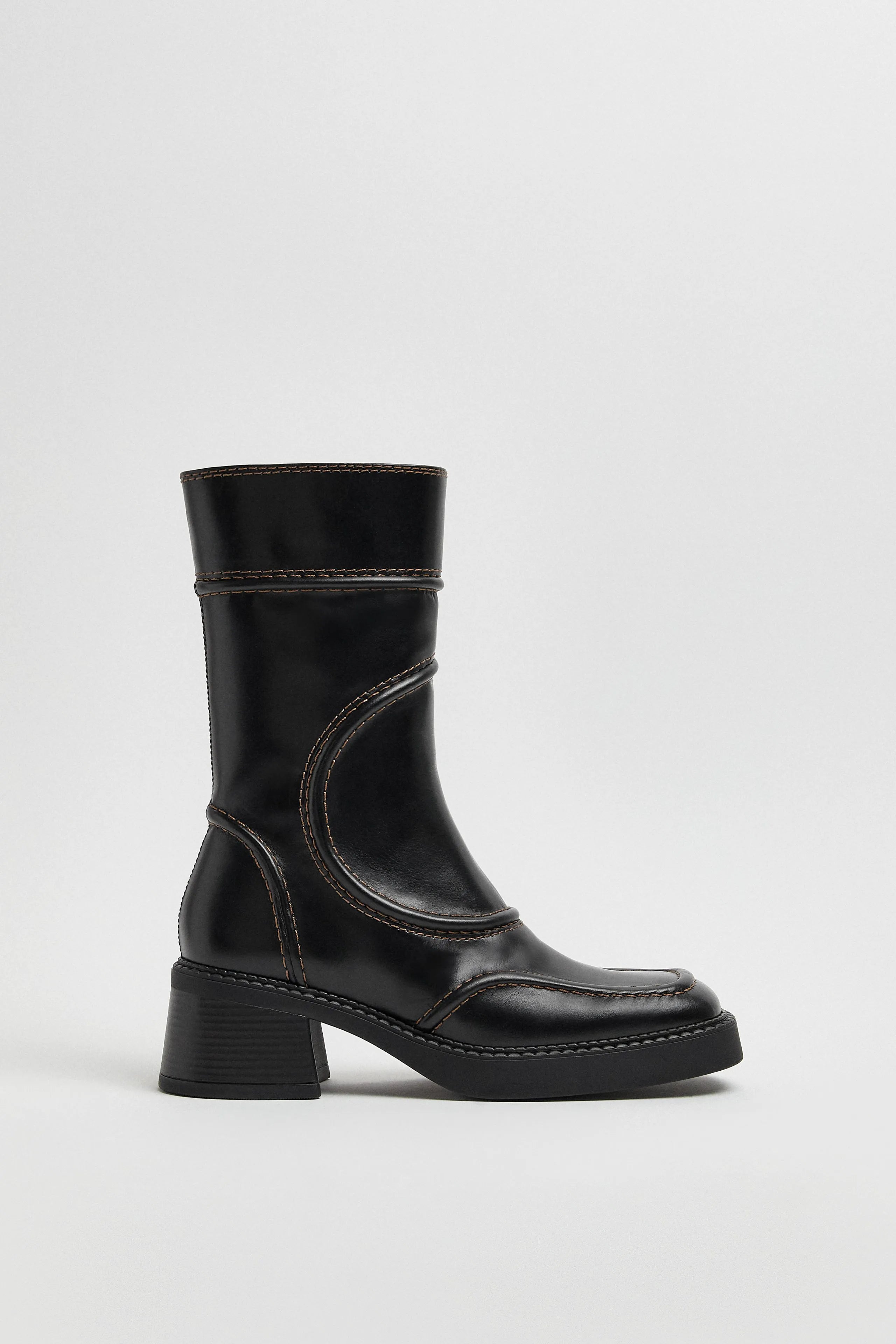 Malene Black & Brown Ankle Boots | Miista | Designed & Handmade in Europe