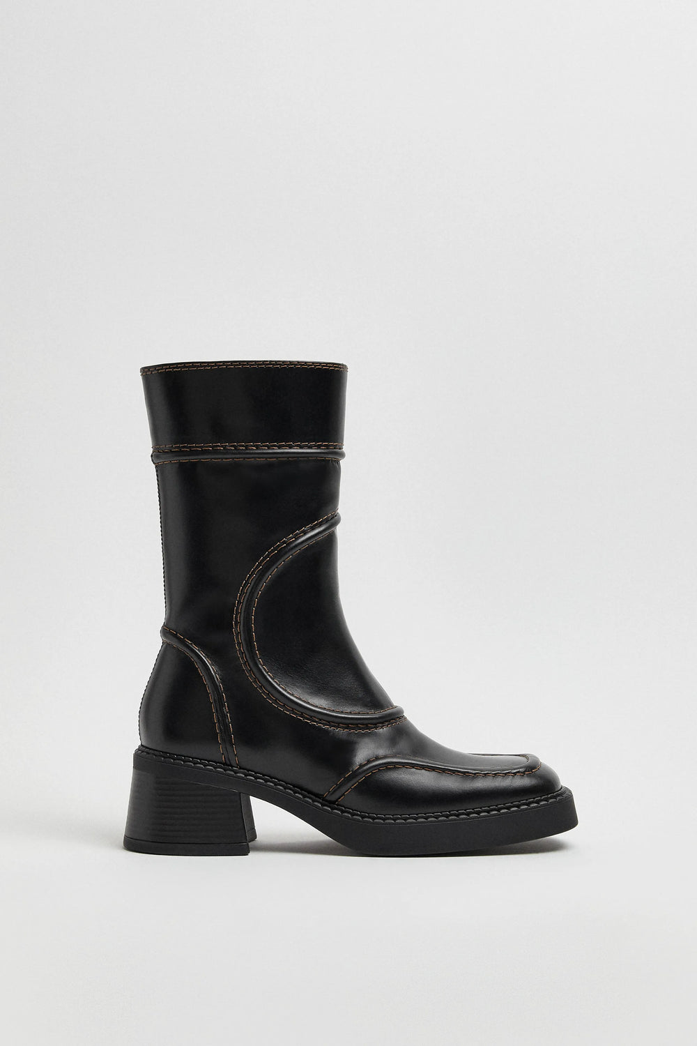 Malene Black & Brown Ankle Boots | Miista | Designed & Handmade in Europe