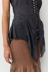 Aberdeen Washed Black Top | Miista | Designed & Handmade in Europe