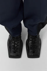Goldie Black Wedge Sneakers | Miista | Designed & Handmade in Europe