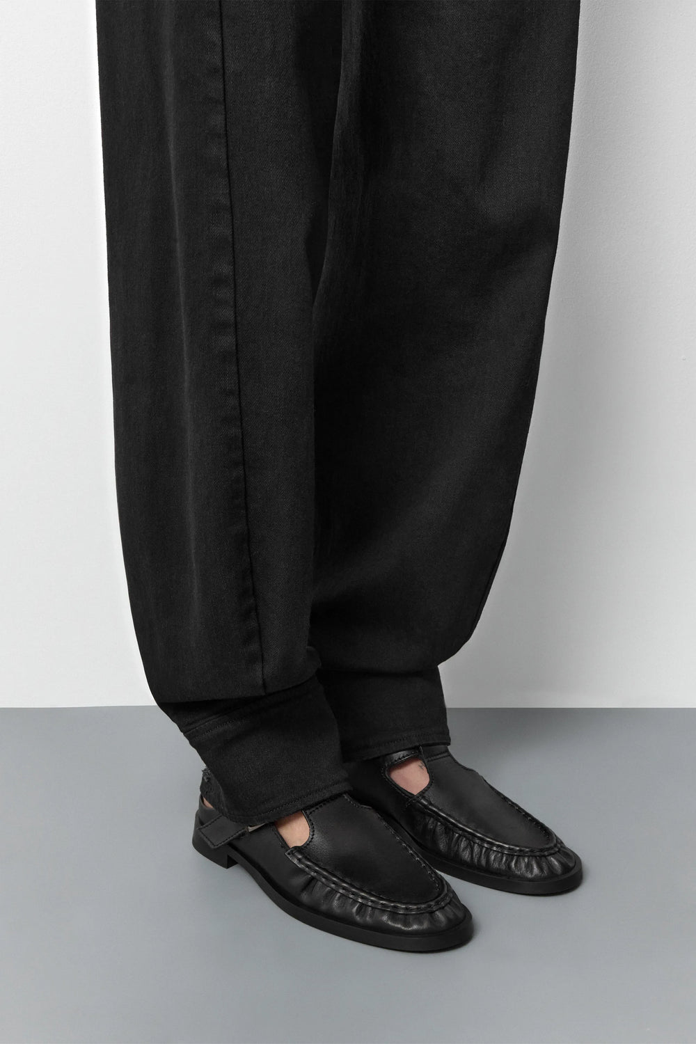 Gianna Black Buckled Mules | Miista | Designed & Handmade in Europe