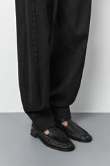 Gianna Black Buckled Mules | Miista | Designed & Handmade in Europe