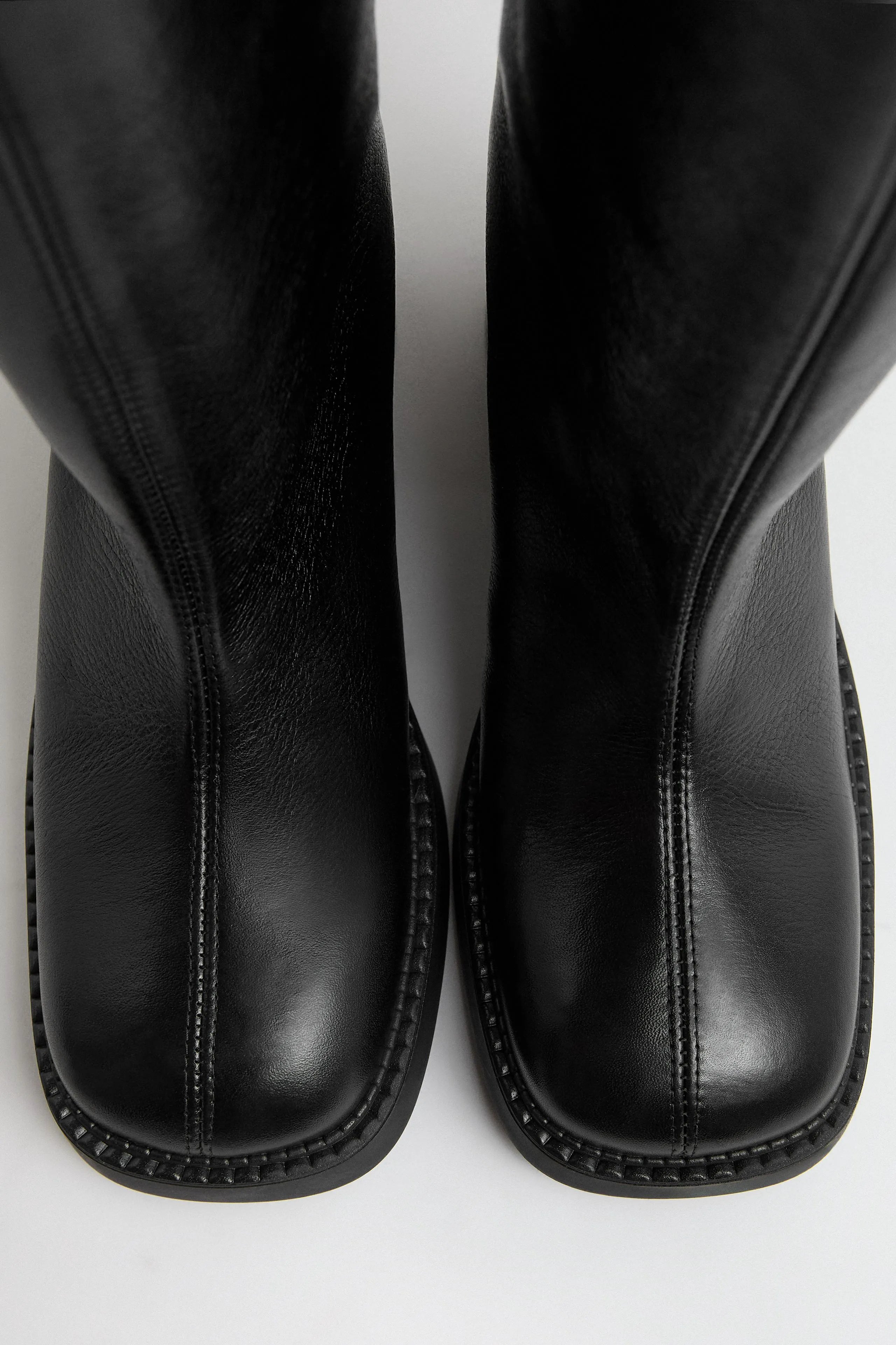 Izolda Boots - Black Leather | Miista | Designed & Handmade in Europe