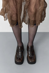 Karina Black Brown Loafers | Miista | Designed & Handmade in Europe