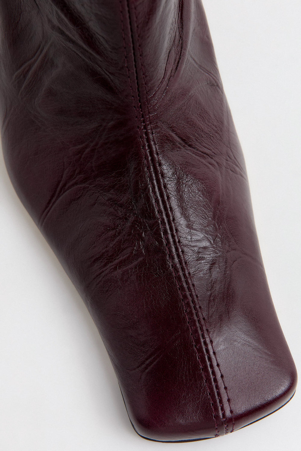 Bluma Boots -  Plum Croc Embossed Leather | Miista | Designed & Handmade in Europe