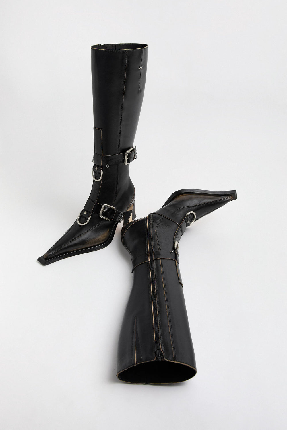 Eliya Boots - Brown Brush Off Leather | Miista | Designed & Handmade in Europe