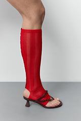 Abisai Burgundy Mini Buckled Sandals | Miista | Designed & Handmade in Europe