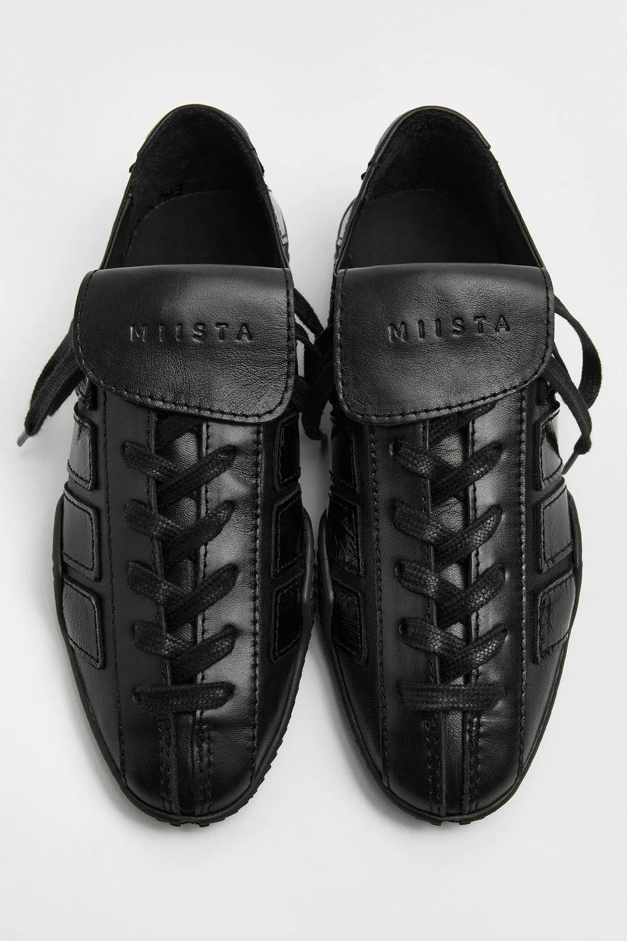 Nikoletta Black Lace Sneakers | Miista | Designed & Handmade in Europe