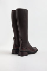 Brunildha Boots - Burgundy Shiny Leather | Miista | Designed & Handmade in Europe