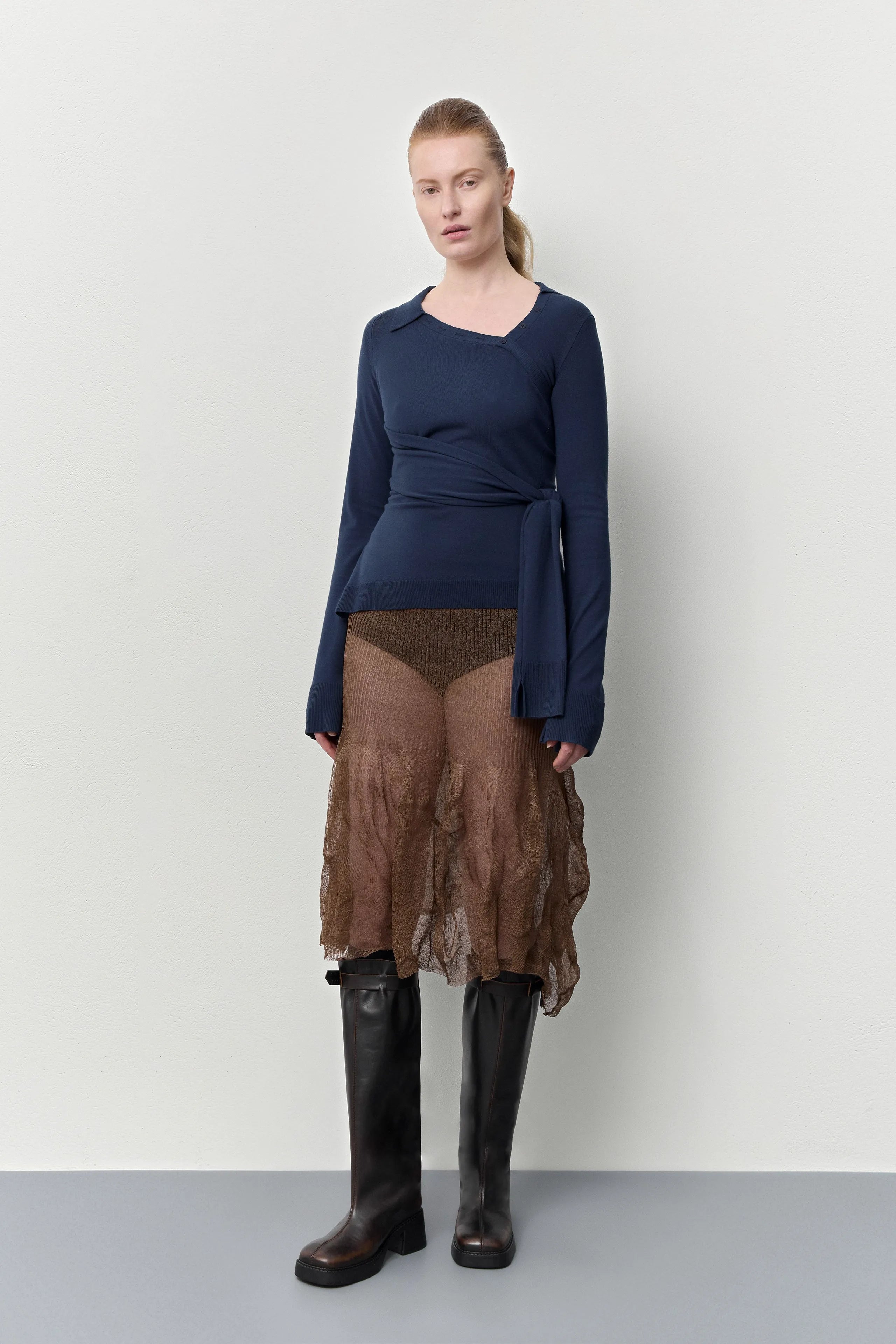 Kristel Brown Tall Boots | Miista | Designed & Handmade in Europe