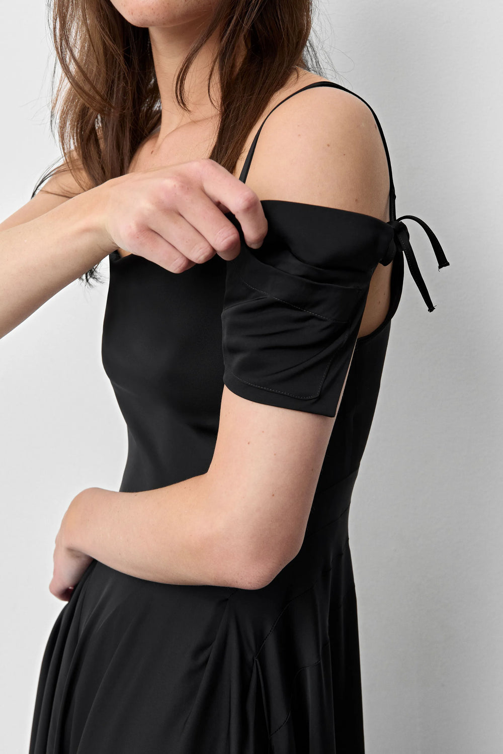 Rekka Black Long Dress | Miista | Designed & Handmade in Europe