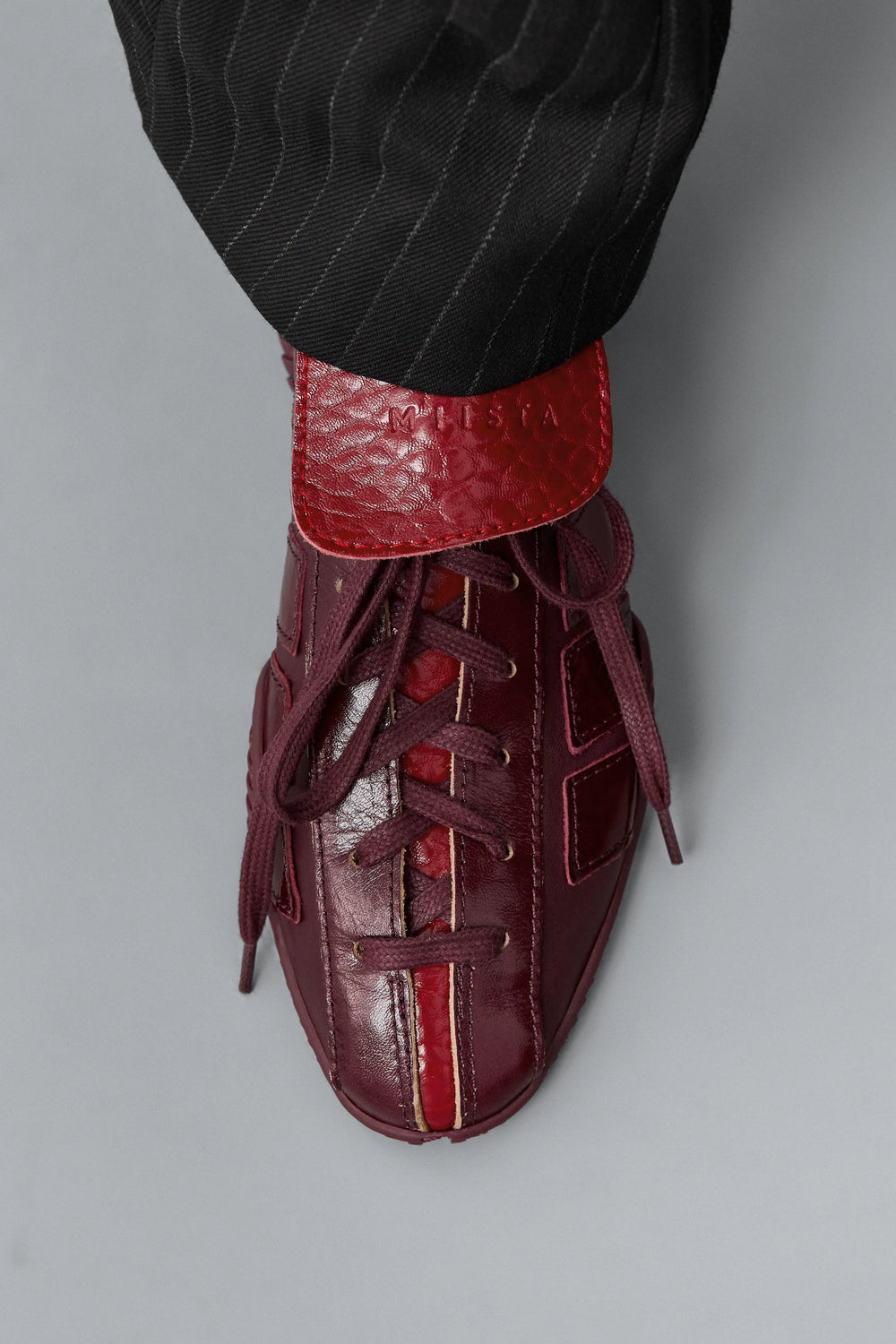 Nikoletta Burgundy Sneakers | Miista | Designed & Handmade in Europe